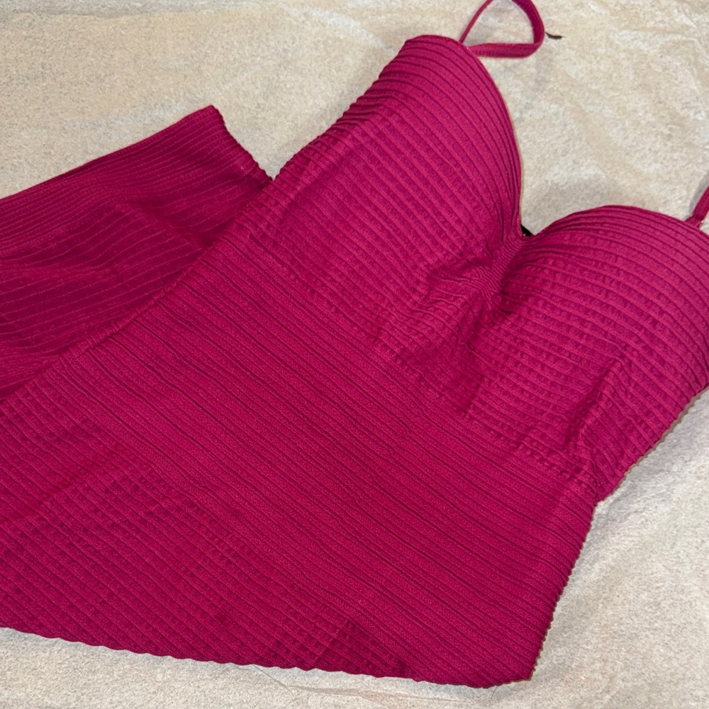 Bebe Ribbed Pink dress